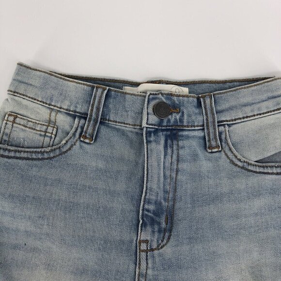 Treasure & Bond Jean Shorts Girls Size 8 Distressed Frayed Raw Hem Bermuda - Picture 4 of 10